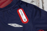 England 2002 Away Jersey – Retro Version – Red/Navy