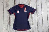 England 2002 Away Jersey – Retro Version – Red/Navy