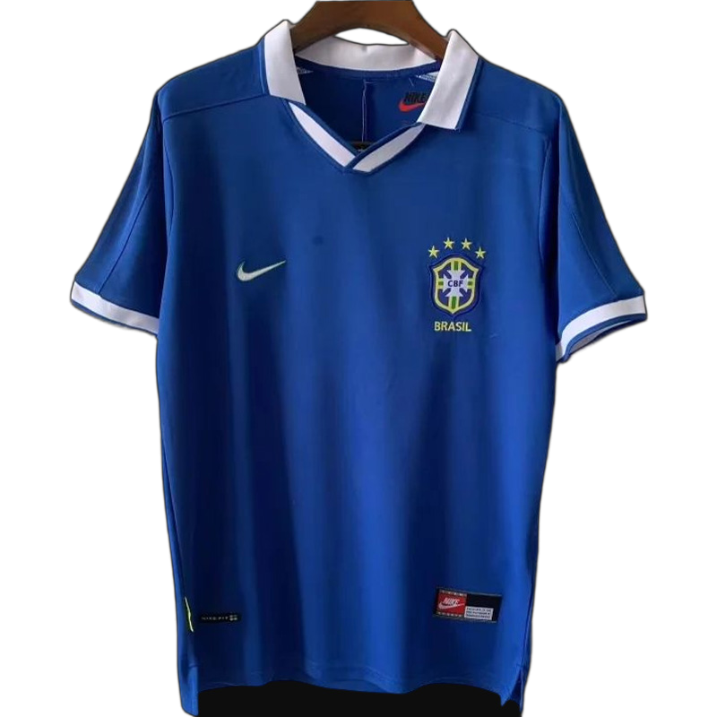Brazil 1970 Away Jersey – Retro Version – Blue