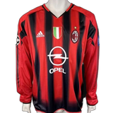 AC Milan 2004/05 Home Jersey – Long Sleeve – Retro Version