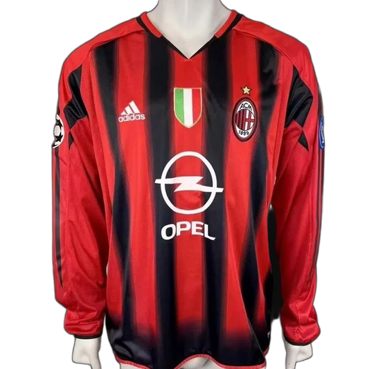 AC Milan 2004/05 Home Jersey – Long Sleeve – Retro Version