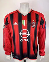 AC Milan 2004/05 Home Jersey – Long Sleeve – Retro Version