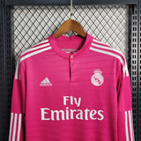 Real Madrid 2014/15 Away Jersey – Long Sleeve – Retro Version – Pink