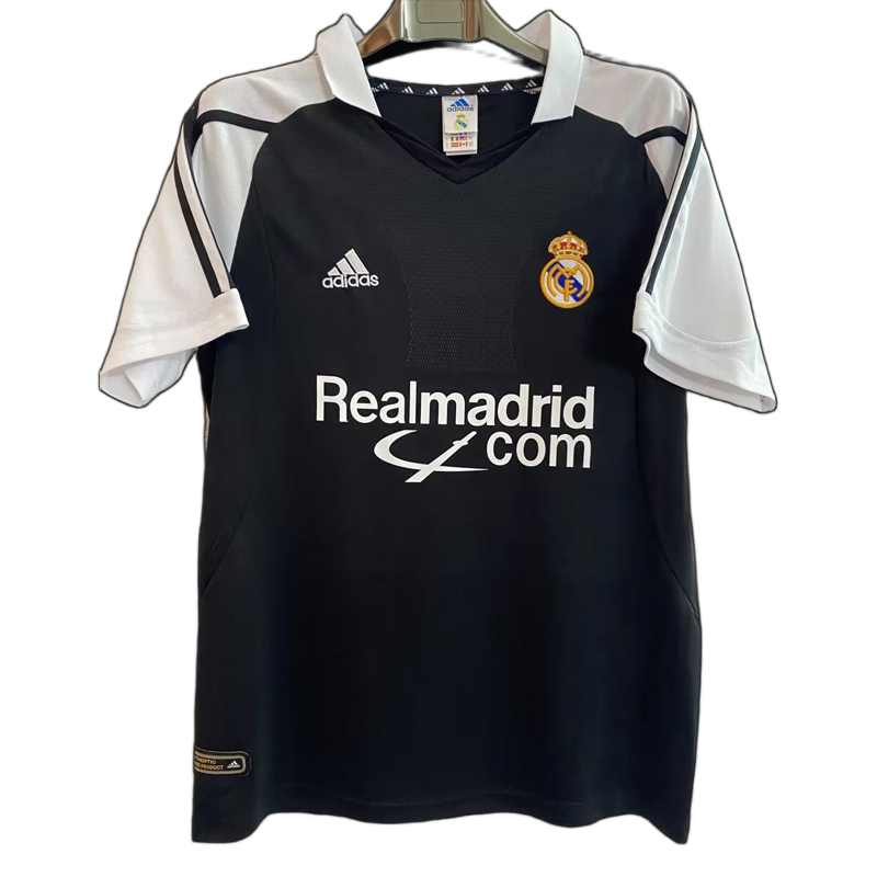 Real Madrid 2001/02 Away Jersey – Retro Version – Black