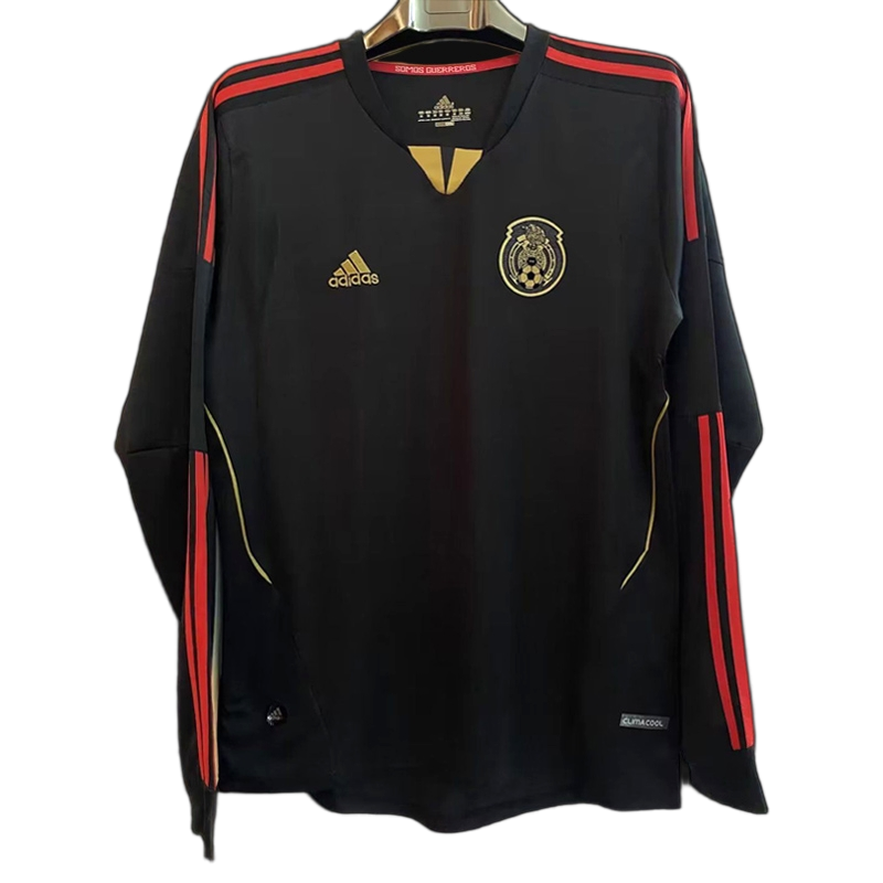 Mexico 2011 Away Jersey – Long Sleeve – Retro Version – Black