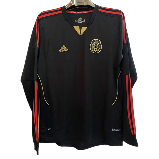 Mexico 2011 Away Jersey – Long Sleeve – Retro Version – Black