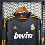 Real Madrid 2011/12 Away Jersey – Long Sleeve – Retro Version – Black