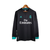 Real Madrid 2017/18 Away Jersey – Long Sleeve – Retro Version – Black