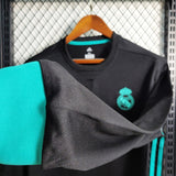 Real Madrid 2017/18 Away Jersey – Long Sleeve – Retro Version – Black