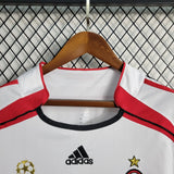 AC Milan 2006/07 Camisola alternativa – Manga comprida – Versão retro – Branco