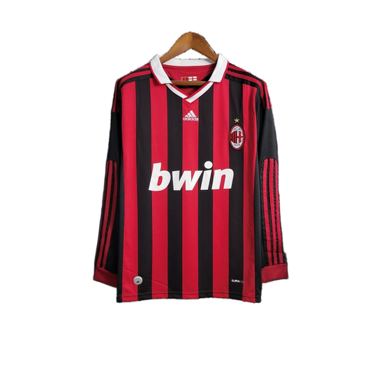 AC Milan 2009/10 Home Jersey – Long Sleeve – Retro Version