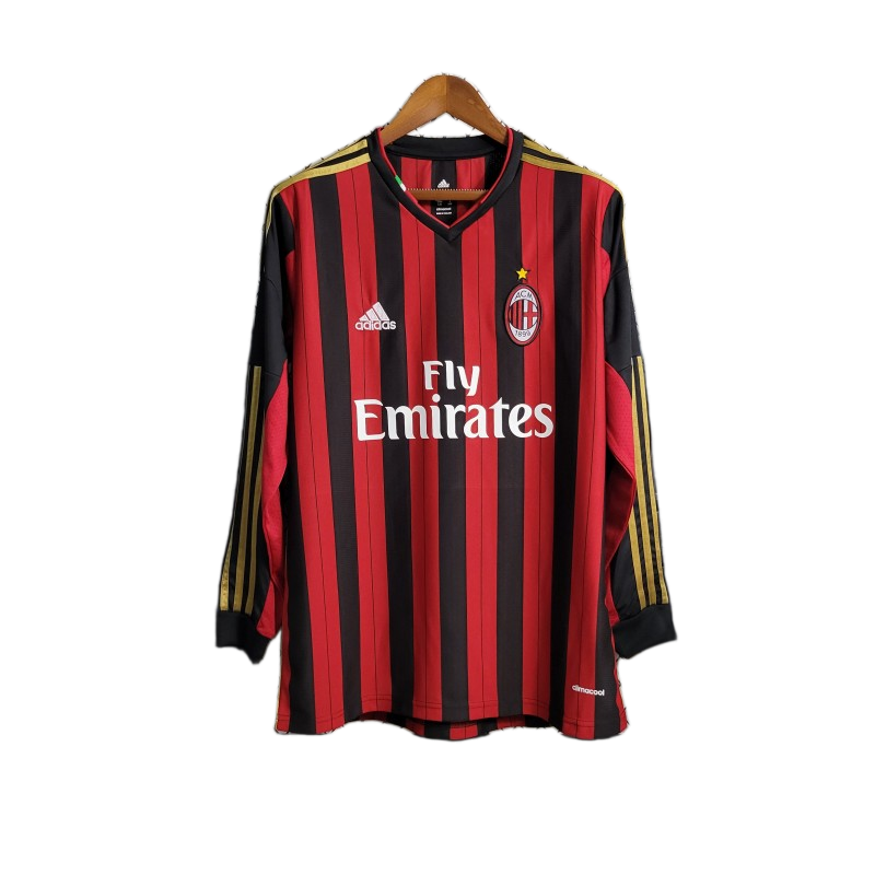 AC Milan 2013/14 Home Jersey – Long Sleeve – Retro Version