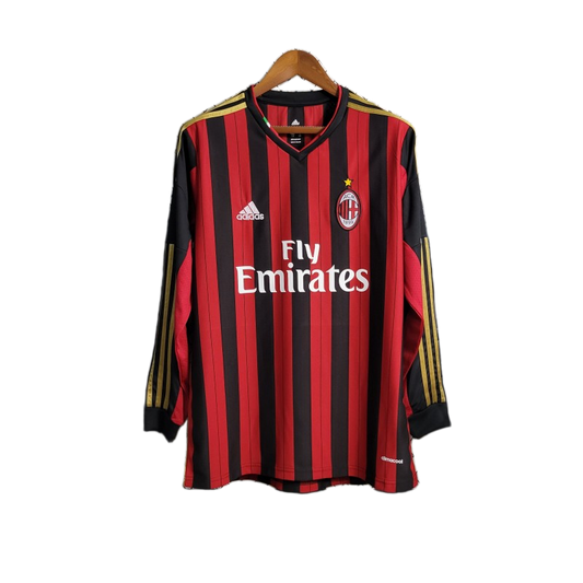 AC Milan 2013/14 Home Jersey – Long Sleeve – Retro Version