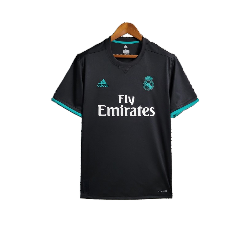 Real Madrid 2017/18 Away Jersey – Retro Version – Black