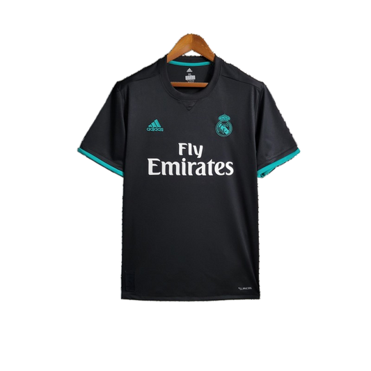 Real Madrid 2017/18 Away Jersey – Retro Version – Black