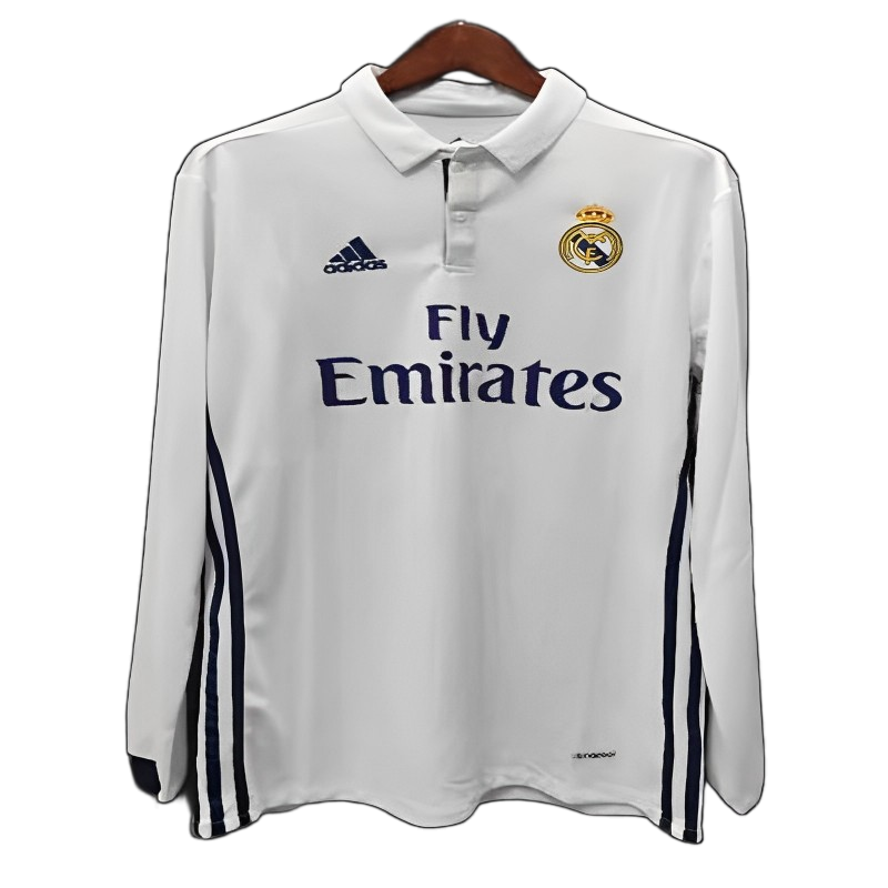 Real Madrid 2016/17 Home Jersey – Long Sleeve – Retro Version