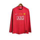 Manchester United 2007/08 Home Jersey – Long Sleeve – Retro Version