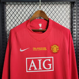 Manchester United 2007/08 Home Jersey – Long Sleeve – Retro Version