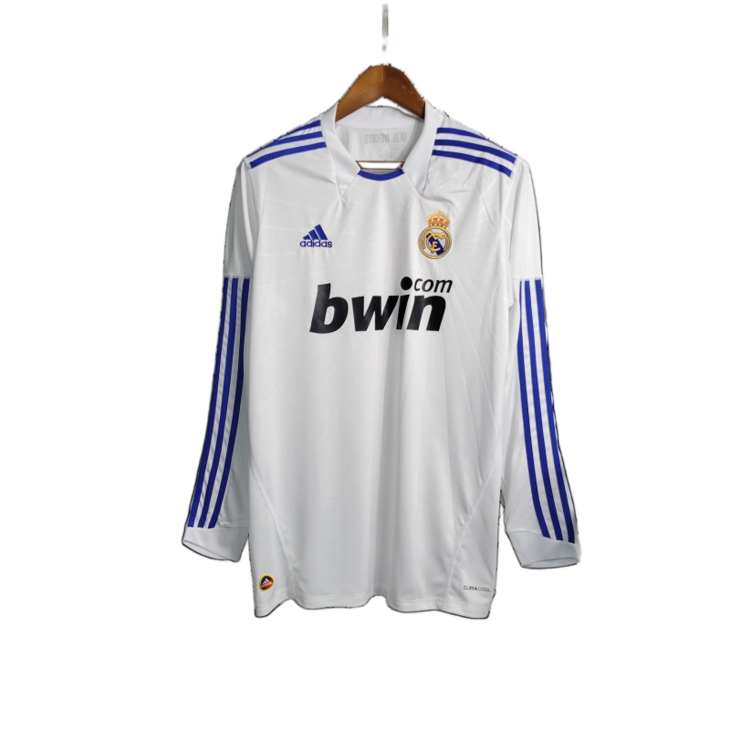 Real Madrid 2010/11 Home Jersey – Long Sleeve – Retro Version