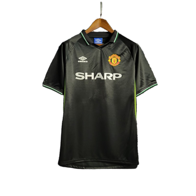 Manchester United 1998/99 Third Jersey – Retro Version – Black