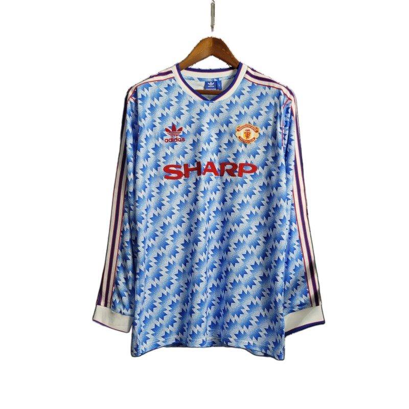 Manchester United 1990/92 Away Jersey – Long Sleeve – Retro Version