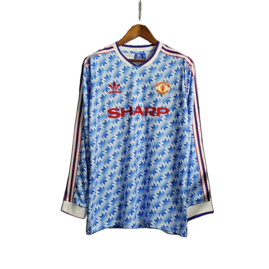 Manchester United 1990/92 Away Jersey – Long Sleeve – Retro Version
