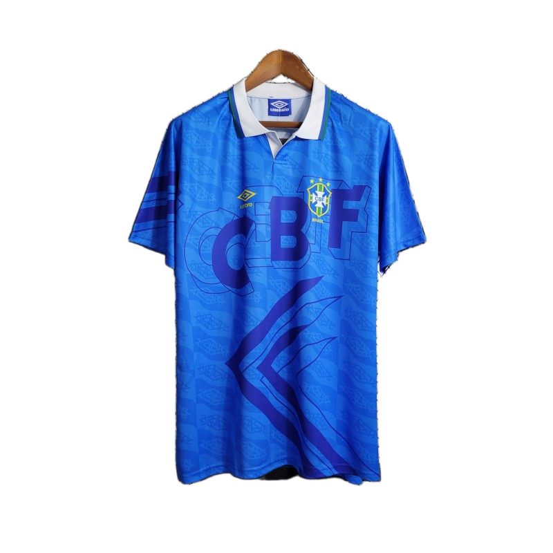 Brazil 1992 Away Jersey – Retro Version – Blue