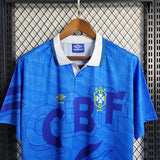 Brazil 1992 Away Jersey – Retro Version – Blue