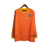 Brazil 1998 Goalkeeper Jersey – Long Sleeve – Retro Version – Orange