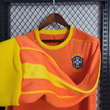 Brazil 1998 Goalkeeper Jersey – Long Sleeve – Retro Version – Orange