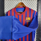 FC Barcelona 2011/12 Home Jersey – Long Sleeve – Retro Version