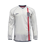 England 2002 Home Jersey – Long Sleeve – Retro Version