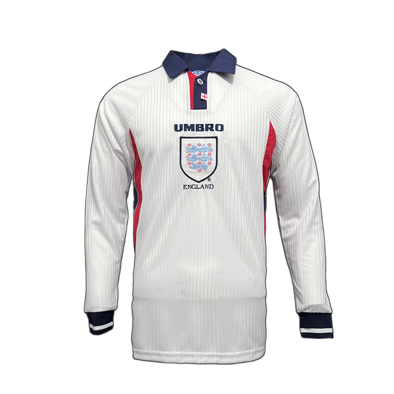 England 1998 Home Jersey – Long Sleeve – Retro Version
