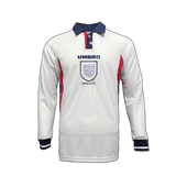 England 1998 Home Jersey – Long Sleeve – Retro Version