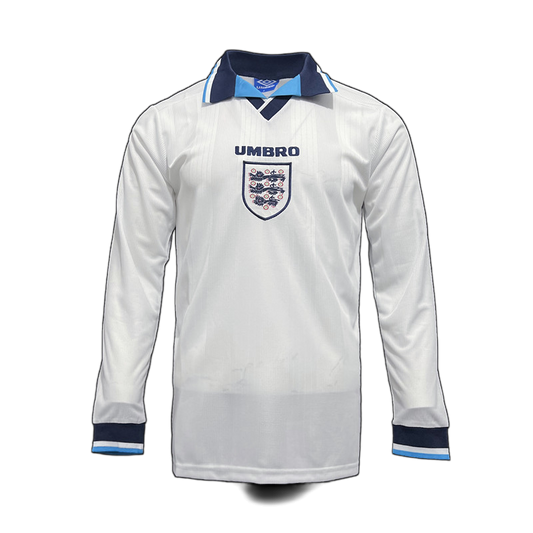 England 1996 Home Jersey – Long Sleeve – Retro Version