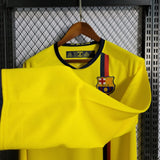 FC Barcelona 2008/09 Away Jersey – Long Sleeve – Retro Version – Yellow