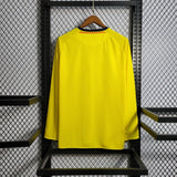 FC Barcelona 2008/09 Away Jersey – Long Sleeve – Retro Version – Yellow