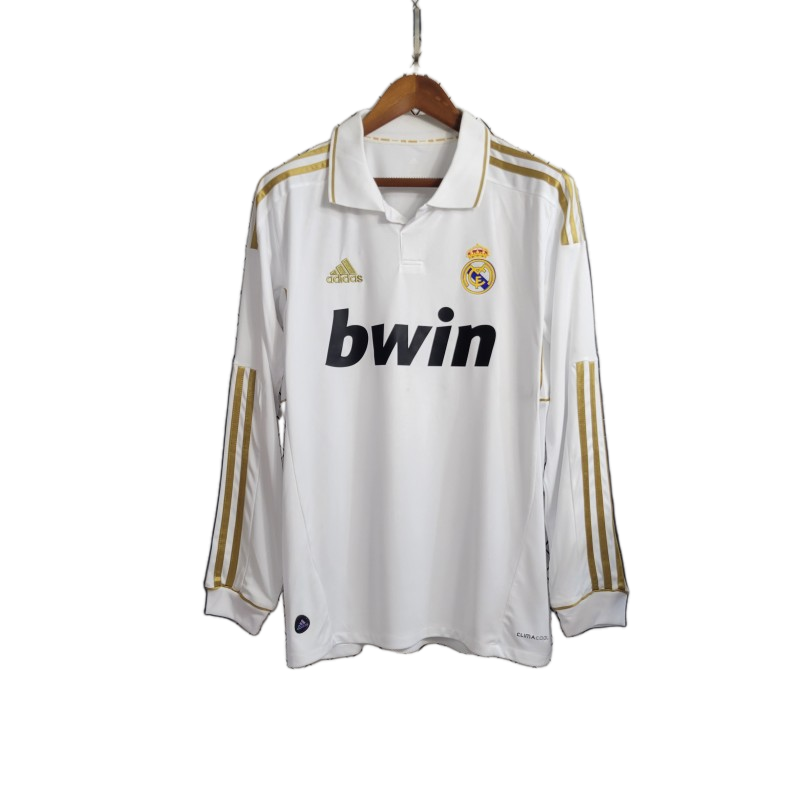 Real Madrid 2011/12 Home Jersey – Long Sleeve – Retro Version
