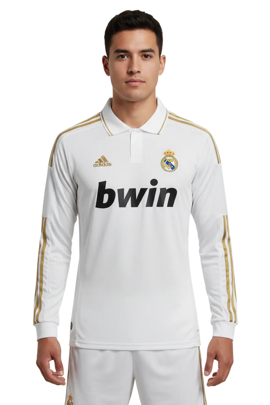 Real Madrid 2011/12 Home Jersey – Long Sleeve – Retro Version