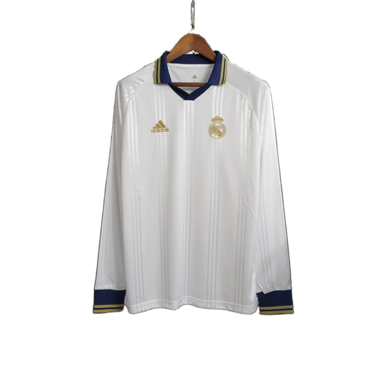 Real Madrid 2019/20 Training Training Top – Long Sleeve – Retro Version – White