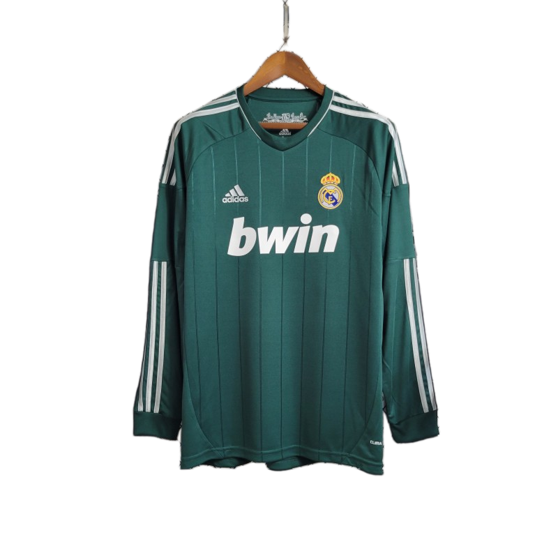 Real Madrid 2012/13 Third Jersey – Long Sleeve – Retro Version – Green