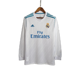 Real Madrid 2017/18 Home Jersey – Long Sleeve – Retro Version