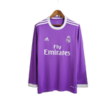Real Madrid 2017/18 Away Jersey – Long Sleeve – Retro Version – Purple