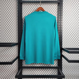 Real Madrid 2017/18 Third Jersey – Long Sleeve – Retro Version – Blue