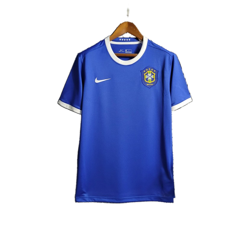 Brazil 2006 Away Jersey – Retro Version – Blue