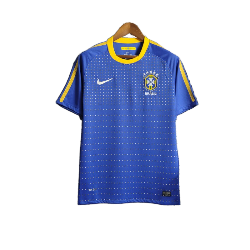 Brazil 2010 Away Jersey – Retro Version – Blue