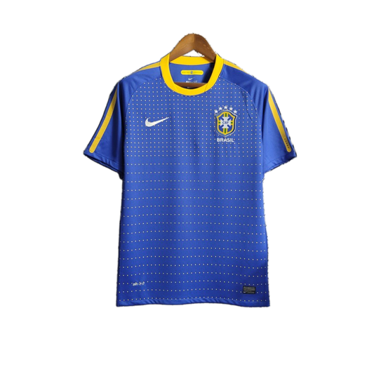 Brazil 2010 Away Jersey – Retro Version – Blue