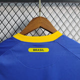 Brazil 2010 Away Jersey – Retro Version – Blue