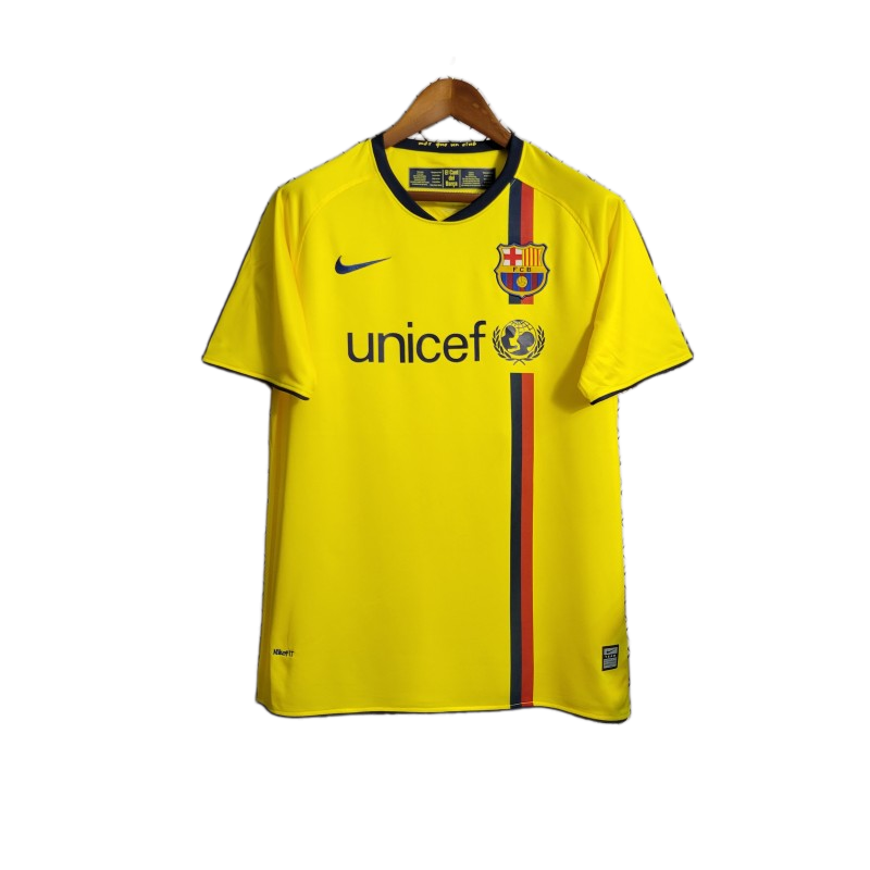 FC Barcelona 2008/09 Away Jersey – Retro Version – Yellow