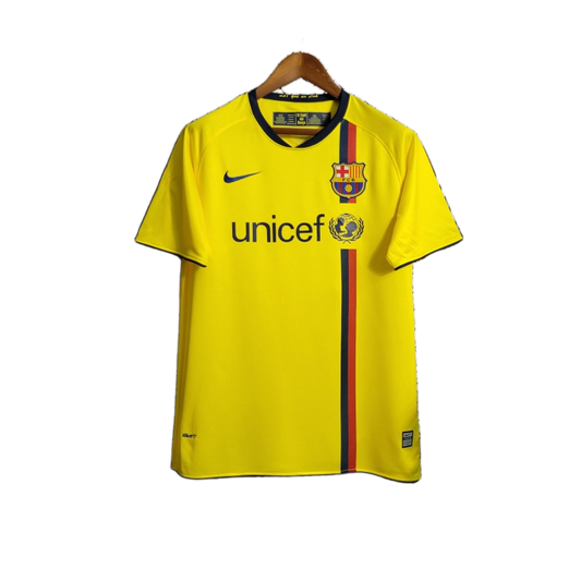 FC Barcelona 2008/09 Away Jersey – Retro Version – Yellow
